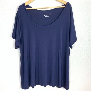 Ava Viv Dark Blue Top